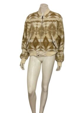 Ralph Lauren Womans Southwest Aztec Print Bomber Zip Jacket
